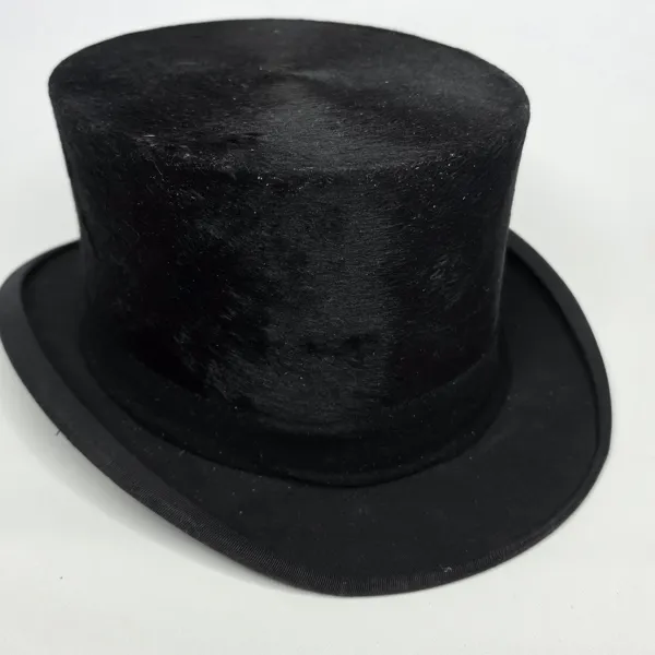 Cylinderhatt / Hög Hatt från "The Durable Hat" i storlek 58, troligen från tidigt 1900-tal,
