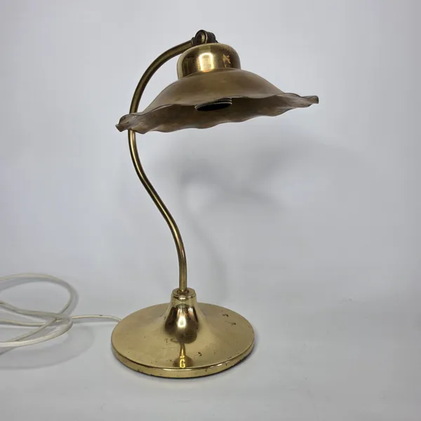 BORDSLAMPA, mässing, model 610, IVARS. 1950-1960