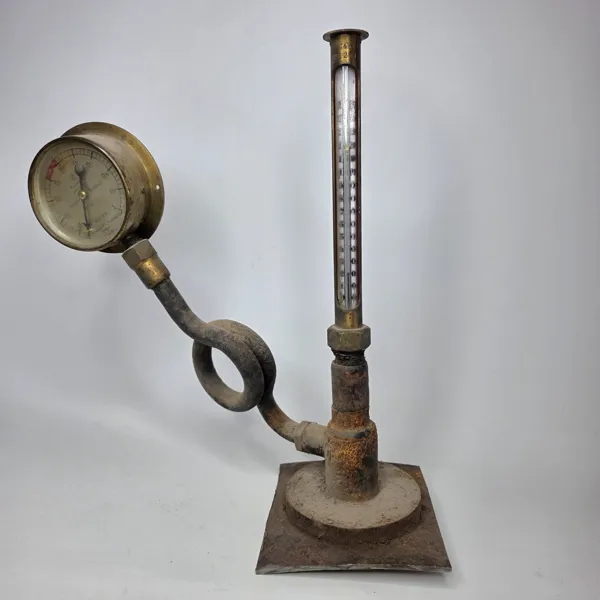 Industriell Manometer & Termometer i Mässing – Schaeffer&Budenberg, Tyskland.