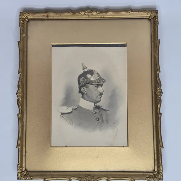 Ferdinand Flodin (1863–1935), porträtt av svensk officer, signerad 1913.