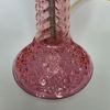 Vintage Michelotti Boudoir Lampa i rosa, med prismor. 