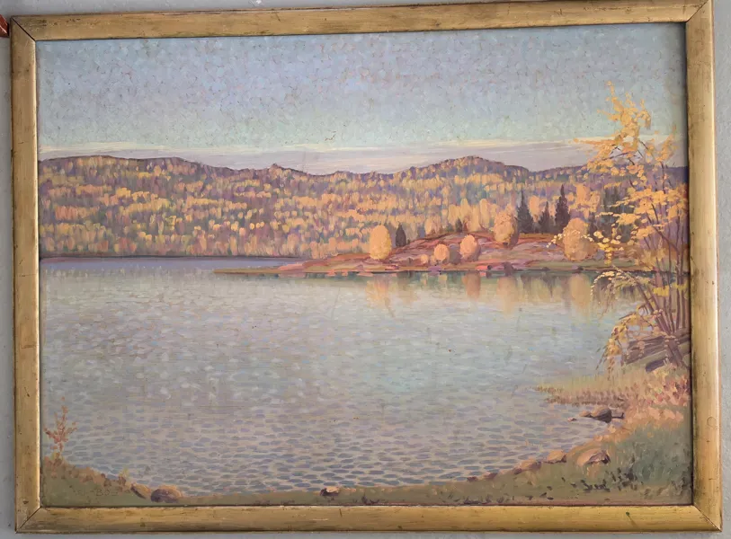 BIRGER HANSSON-BÖE (1900-1986) Olja på Pannå 