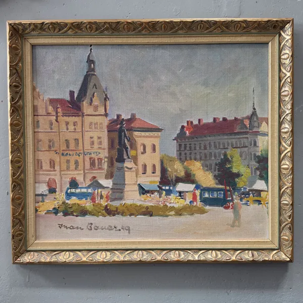 Ivan James Romeo Bauer (1897–1957), Sverige. Olja på pannå.