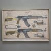 Sovjetisk Skolplansch / Militär Instruktionskarta – AK-47 & AKM (Original)