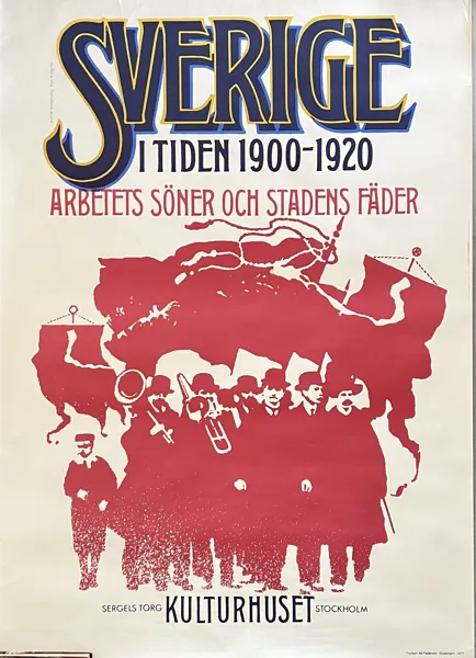TOM HULTGREN. Affisch, Kulturhuset 1977