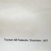 TOM HULTGREN. Affisch, Kulturhuset 1977