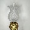 Golvfotogenlampa med Marmorbord – ”Record-Brenner”, ca 1900, Rokokostil