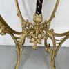 Golvfotogenlampa med Marmorbord – ”Record-Brenner”, ca 1900, Rokokostil