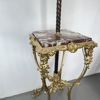 Golvfotogenlampa med Marmorbord – ”Record-Brenner”, ca 1900, Rokokostil