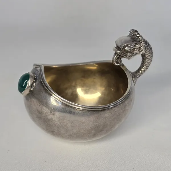 Fabergé, Rysk Kovsh i 88 Zolotnik Silver – Stämplad. Julius Rappoport, ФАБЕРЖЕ, 119g