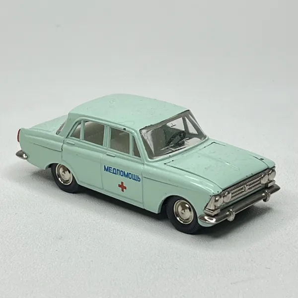 Moskvitj-408 Ambulans / Medpomosjt (Made in USSR), Klassisk sovjetisk modellbil 1:43