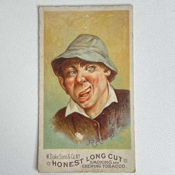 Antik Tobakskort / Trade Card – W. Duke Sons & Co. "Honest Long Cut" (USA, 1800-tal)