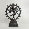 Shiva Nataraja (Dansens herre) i flammande ark, Brons-/Mässingsskulptur