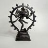 Shiva Nataraja (Dansens herre) i flammande ark, Brons-/Mässingsskulptur