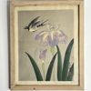 Ohno Bakufu (1888–1976) – Svala och iris, Japanskt träsnitt