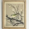 Ohno Bakufu (1888–1976) – Fågel på blommande kvist, Japanskt träsniti