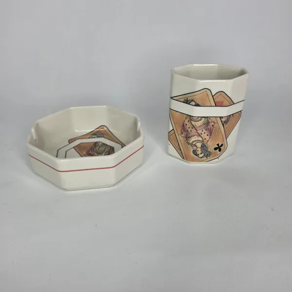 Villeroy and Bosch askfat, cigaretthållare