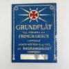 Minnesplåt / Grundplåt samt frimurarorden: Inköp av Frimurarhuset i Uppsala – 1965