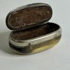 Antik tobaksdosa / Snusdosa i horn och metall – 1800-tal