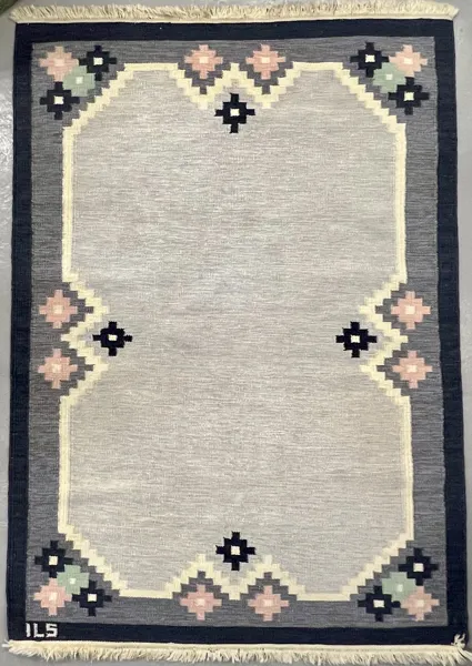 MATTA, Röllakan, signerad ILS (Alestalon Mattokutomo / Kauhava, Finland), geometrisk mönsterdekor.