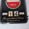 Amstel Evighetskalender/Plåtskyllt - Retro Öreklam. "Great Beer of Holland"