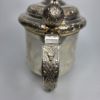 SILVER, DRYCKESKANNA, C.G.Hallberg, Stockholm. Delvis Förgylld, medalj infälld i locket. 893 gram.