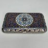 RYSKT CIGARETTUI I SILVER OCH POLYKROM EMALJ, Märke av Pavel Ovtjinnikov, Moskva, 1891. Павел Овчинников