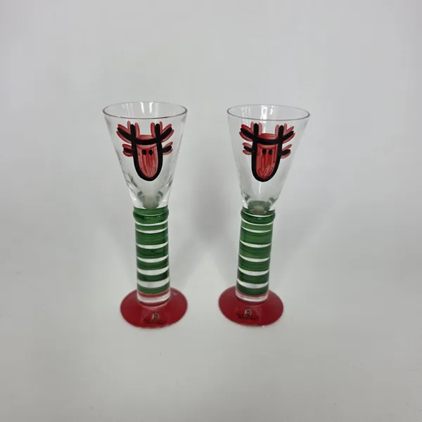 Snapsglas 2st - Bergdala Glasbruk.