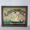 Maritim 3D-trätavla-"ALFRED DANIEL&SON". Vintage väggplakett. England