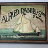 Maritim 3D-trätavla-"ALFRED DANIEL&SON". Vintage väggplakett. England