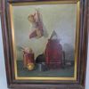 OLJAMÅLNING STILLEBEN - ODDMAR BJÖRKLUND (1907-1997)